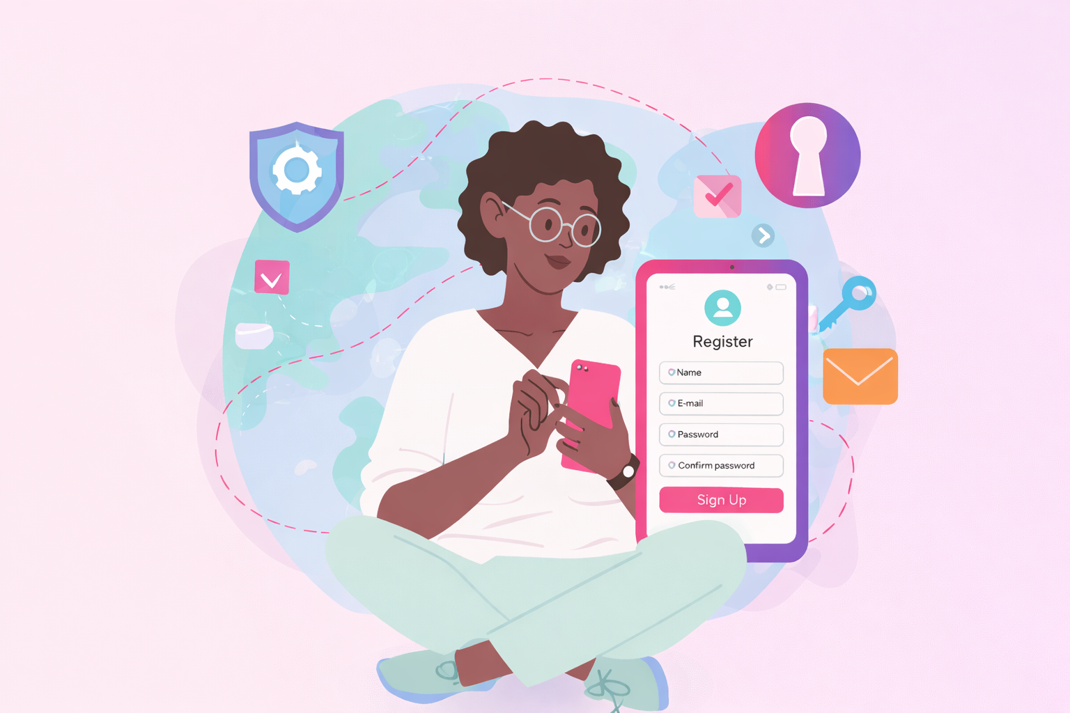 Creating an account in the Easeo app